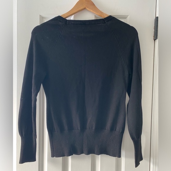 Kenneth Cole black Button Shoulder Sweater - Picture 3 of 4